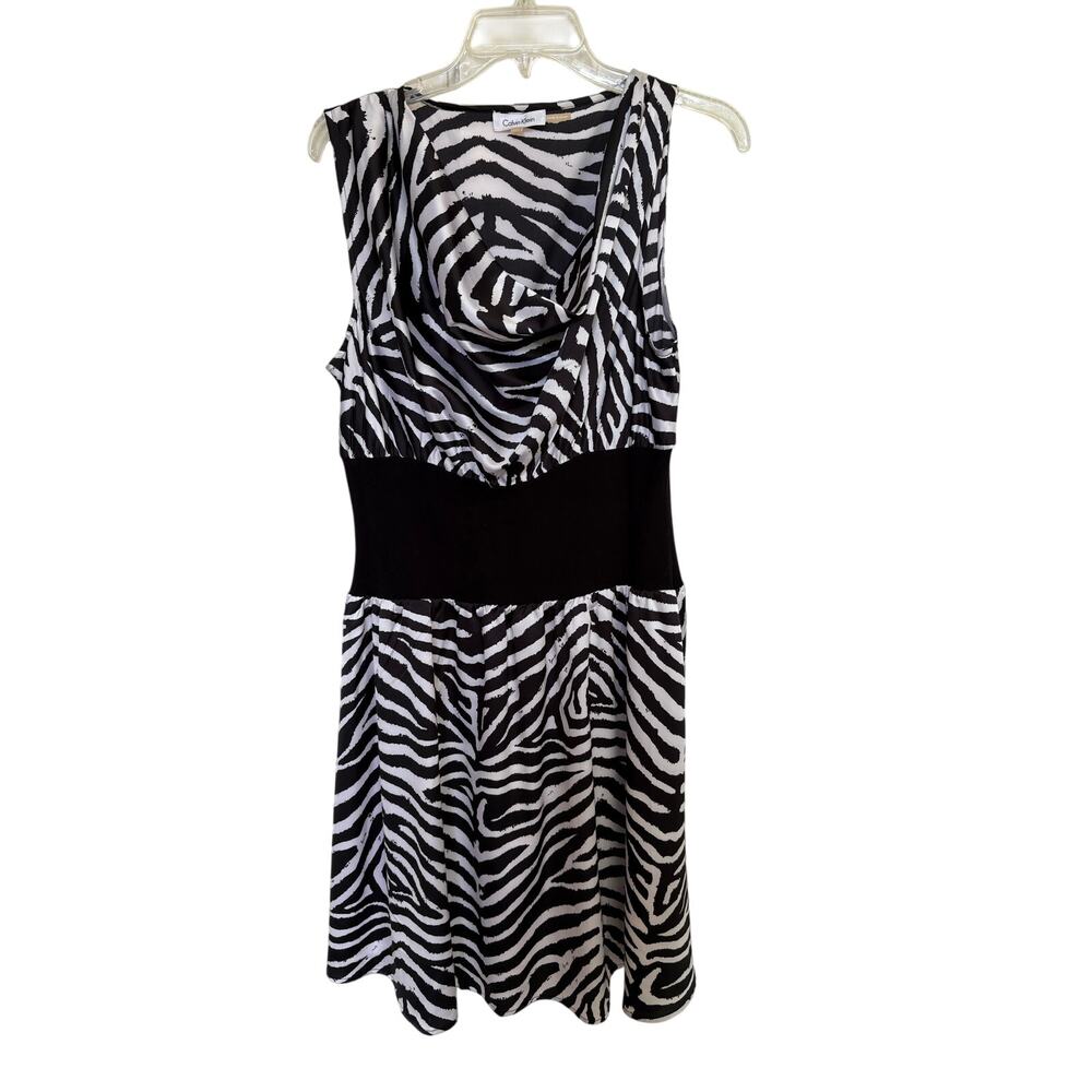 Calvin Klein Animal Stripe Dress - 14